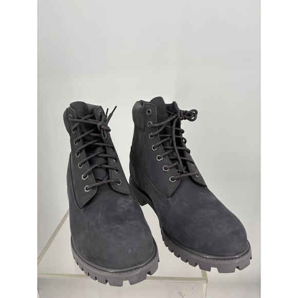 Timberland Premium Boots Mens 11 Black Leather Combat Rugged Outdoor A5RBM main image 7